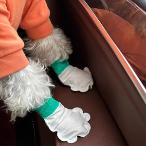Scarpe Monouso per Cani Protezione Zampe Benda Autoadesiva Regolabile Copri Zampe Usa e Getta per Cani per Passeggiate all'Aperto - Product Image 5