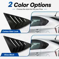 For Toyota Prius 2012-2015 Car Accessories Rear Quarter Window Louvers Shark Gill Style Side Window Vent Cover