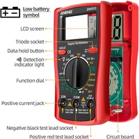 Multimètre numérique DM850 1999 points, testeur professionnel automatique de tension AC/DC, mesure de courant et de résistance, alimenté par batterie
