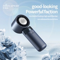 Mini ventilateur numérique intelligent rechargeable, portable et portable, ventilateur à brume pour bureau, table et refroidissement personnel de l'air