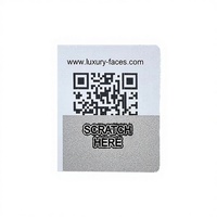 Étiquette adhésive de sécurité holographique personnalisée, code QR, numéro de série, matériau PET, impression sérigraphique, logo personnalisé, 150x150mm