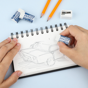 Gxin G-F0301/S <span class=keywords><strong>Gomme</strong></span> blanche 2B pour étudiants, bureau, examens, croquis, <span class=keywords><strong>dessin</strong></span> artistique, sans résidu, en caoutchouc - Product Image 5