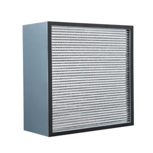 Heat Resistant 99.99% Efficiency Fiberglass H14 Filtro Hepa hepa filters for laminar air flow hood with Aluminium Foil