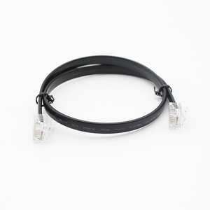 <span class=keywords><strong>Rj11</strong></span> điện thoại phẳng vá cáp 30AWG dây dẫn bằng đồng 6P6C RJ12 giọng nói truyền tín hiệu vá dây - Product Image 5