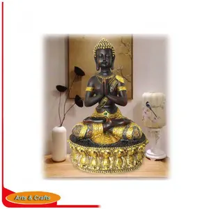 Indoor Buddha Skulptur Kunst Poly resin beten Buddha Statuen