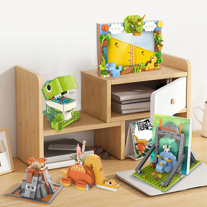 JAKI Blocs de construction éducatifs en forme de Tyrannosaurus Rex pour le bureau, jouet de bricolage pour enfants de 5 à 14 ans - Product Image 1