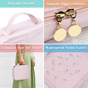 <b>Clear</b> Sturdy Zipper Jewelry <b>Bag</b> <b>Travel</b> Organizers for Earrings and Necklaces with Waterproof Designs Daily Use - Product Image 5