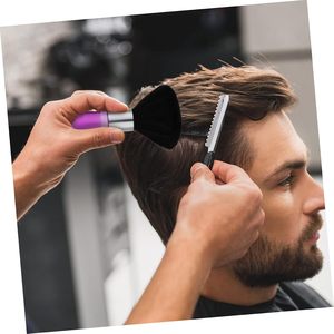 1PCS Cepillo de limpieza para barbería, cepillo para recoger pelo, cepillo para cuello y cara, herramienta suave para peluquería y estilismo - Product Image 4