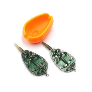 Accessoires de pêche à la <span class=keywords><strong>carpe</strong></span>, <span class=keywords><strong>ensemble</strong></span> de nourrisseurs méthode avec piège à moule souple, plomb, matériel de pêche au gros, cage à appâts, nourrisseur - Product Image 4