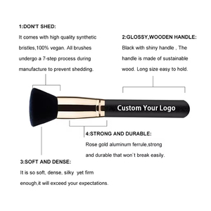 Vente en gros de pinceaux de maquillage à manche UV emballés individuellement avec image de marque et motifs haute <span class=keywords><strong>couture</strong></span> pour l'application de correcteur de visage - Product Image 2