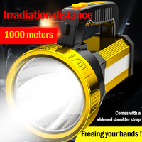 Lampe de secours LED étanche IPX4 en alliage d'aluminium 1200 mAh, 200 lumens, 3 lampes de recherche et de sauvetage pour le camping
