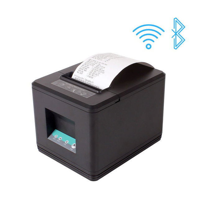 WiFi Direct Thermal Invoice Ticket Printer Mini Thermal Receipt Printer Upgraded Built-In Adapter ZY907 80mm