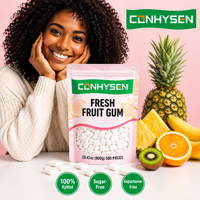 OEM ODM Personnalisé : Gommes aux fruits frais avec protéines pour améliorer la concentration dentaire et favoriser la santé bucco-dentaire – Complément alimentaire