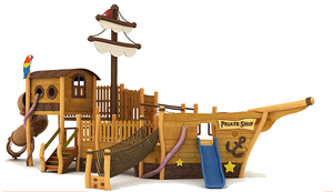 Aire de jeux extérieure populaire, toboggan combiné, équipement de jeux pour enfants, <span class=keywords><strong>parc</strong></span> d'attractions, design extérieur de forêt - Product Image 5