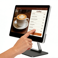 Système de caisse enregistreuse de vente au détail 15,6 pouces 2+32 Go N2840, terminal de paiement POS, écran tactile capacitif, tout-en-un, machine POS