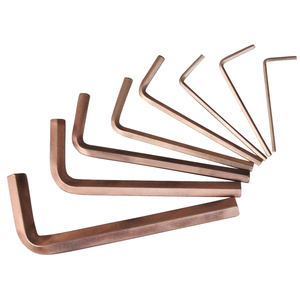 BRONZEplus Jeu de clés mâles extra longues Outil anti-étincelles de 9 pièces - Product Image 1