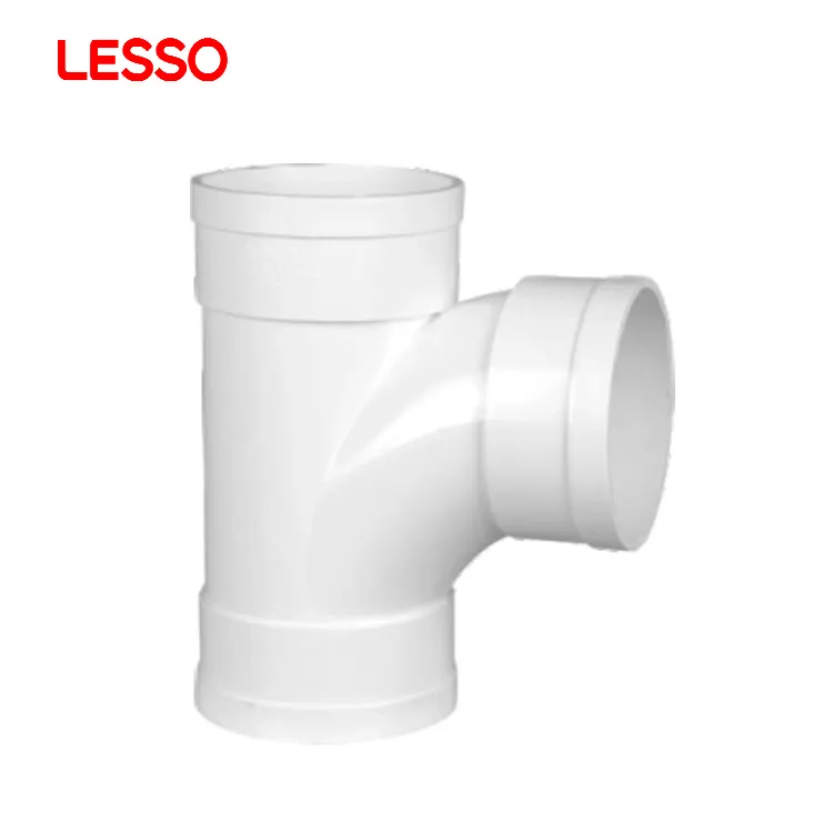 LESSO Guest House PVC Pipa Drainase Fitting Menyapu Sanitary Tee