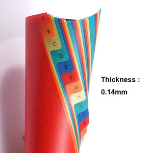 Foska A4 chỉ số D ivider bán buôn ABC A-Z sắp xếp và tổ chức chia tập tin cho chất kết dính với bảng nội dung trang - Product Image 5