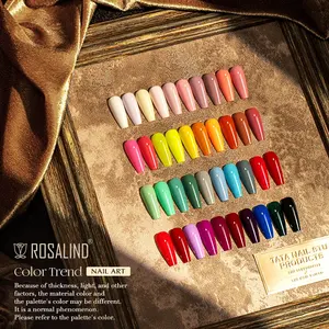 Rosalind Nails Art Products 7ml Soak Off Colors Gel Varnish Nail Lacquer Oem Custom Logo Uv Led Lamp Gel Polish For Wholesale