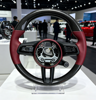 Volante de Coche de Fibra de Carbono Forjado Personalizado de Alta Calidad en Cuero Genuino para Porsche 911 992 992.1 2019-2024