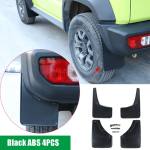 Garde-boue de voiture en ABS noir, garde-boue anti-éclaboussures, garniture de protection extérieure, accessoires de garde-boue de voiture pour <span class=keywords><strong>Suzuki</strong></span> Jimny JB74W 2019 + - Product Image 5