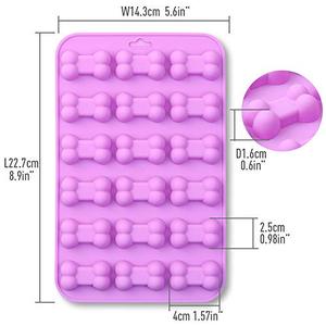 Molde de Silicona Flexible de Grado Alimenticio, Libre de BPA, con Forma de Corazón y Hueso, para Hacer Dulces QQ y Fudge, Tipo Moldes para Manualidades - Product Image 6