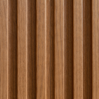 Panneau mural acoustique en WPC écologique, imperméable et ignifuge, à lattes, personnalisable en couleur et en taille, pour la décoration intérieure et commerciale