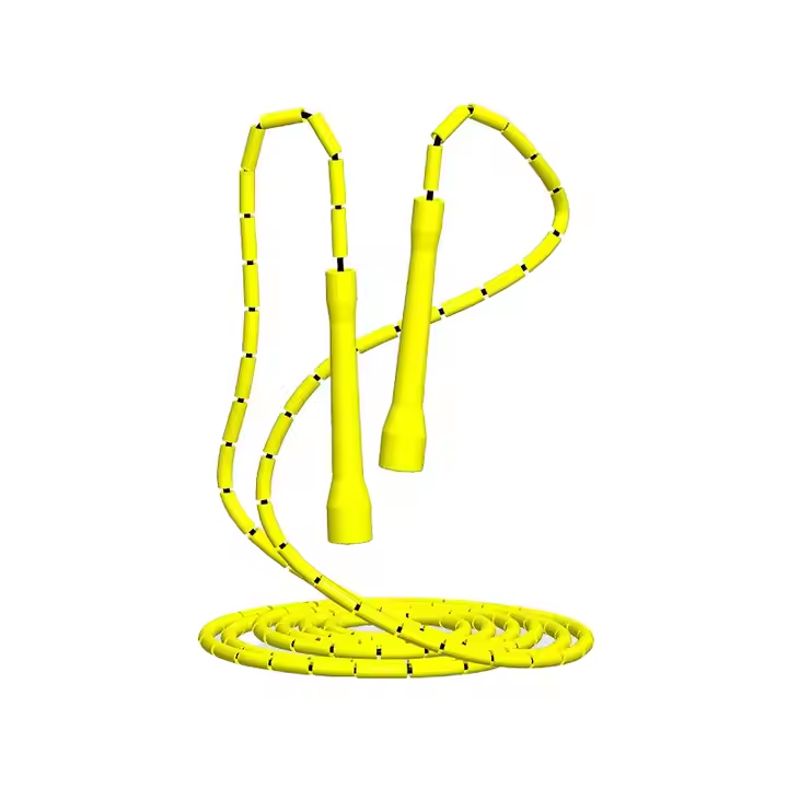 Custom Multi Color Skipping Rope Adjustable Beaded Jump Rope Bamboo ...