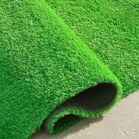 Gazon synthétique extérieur haute densité en rouleau 48mm 40mm 50mm, tapis d'herbe artificielle pour aménagement paysager de jardin