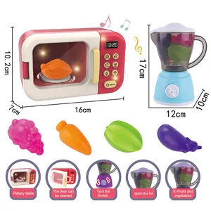 Chenghai SamToyCn GCC Middle Eastern Popular Kid Small Home Appliances Juice Machine Microwave Oven Set Pretend Play Kitchen Toy