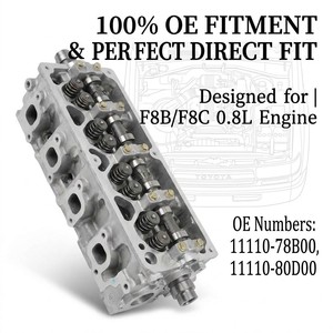 GOLDMAX Nouvelle culasse nue/complète 11110-78B00 pour moteur Daewoo Tico Damas <span class=keywords><strong>Labo</strong></span> 0.8L F8B F8C 11110-80D00 Aluminium 6V - Product Image 2