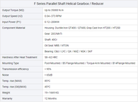 Réducteur hélicoïdal à vis sans fin série F avec système de freinage, rapport 1:5-1:200, fixation au pied pour opérations sécurisées