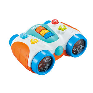 QS haute qualité bébé enfants éducatif Instrument de musique jeu jouets en plastique apprentissage précoce télescope jouets avec musique lumière - Product Image 1