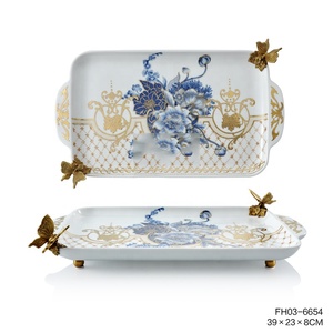 Vasi da tavolo in ceramica moderna in ceramica blu e bianco con <span class=keywords><strong>disegno</strong></span> a mano per la decorazione domestica - Product Image 5