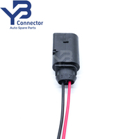 8D0973822  8D0 973 822 Konektor Sensor Otomatis 2 Pin Male Pigtail untuk VW Audi Seat & Skoda