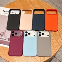 Coque de protection en silicone pour appareil photo, antichute, en TPU souple, pour iPhone 18 17 Pro Max Air Plus
