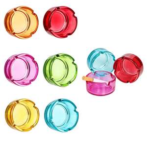 Cendrier en verre classique de 73 mm, coupe-vent, emballage individuel, nouveau <span class=keywords><strong>film</strong></span> de protection pour voiture, couleur pulvérisée, portable, utilisation en intérieur et en extérieur, BYT002 - Product Image 2