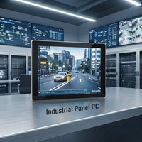 Panneau HMI industriel à large plage de température, 7 à 21,5 pouces, RS485 RS232, tout-en-un, écran tactile IP65, ordinateur sans ventilateur, PC industriel