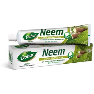 Dentifrice sans fluorure Dabur Herb'l Neem pour la protection des gencives, soin buccal, exportateur indien, livraison rapide en Europe, États-Unis, Canada, porte à porte - Product Image 6