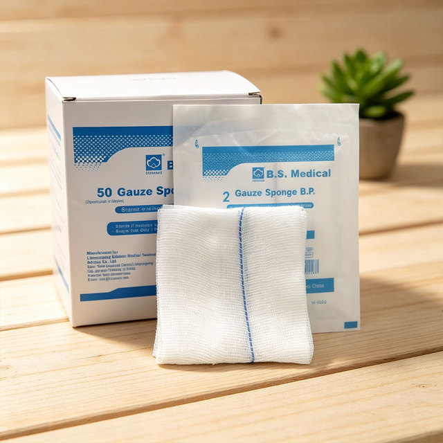 Hot Sale Surgical Wound Care Products CE Certified Disposable Medical Dressing Hemostatic Sterile Gauze Sponge Medical Gauze Pad