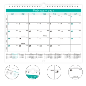 DDP or DAP Fast Shipping Custom Year Wall Organizer With Calendar 2024 Calendar 12 Month Wall - Product Image 3