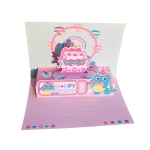 Biglietto d'<span class=keywords><strong>Auguri</strong></span> 3D Pop-Up Ecologico e Riciclabile con Finitura Lucida, Biglietto Personalizzato <span class=keywords><strong>di</strong></span> <span class=keywords><strong>Buon</strong></span> <span class=keywords><strong>Compleanno</strong></span> per Bambini, Ragazze e Giovani - Product Image 5