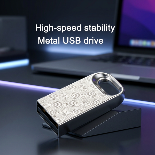 Business Gift Metal USB Flash Drive 64MB-128GB Custom Logo Promotional Memory Stick High Speed Keychain Design CE FCC RoHS