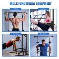 Torre de Gimnasio Versátil para Interiores, Barra de Dominadas para Entrenamiento Diario con Peso Corporal, Base Antideslizante, Venta al Por Mayor