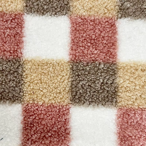 Tissu polaire confortable bleu à motif bohème 100% polyester tricoté 350 g/m² imprimé Sherpa pour vestes d'hiver - Product Image 3