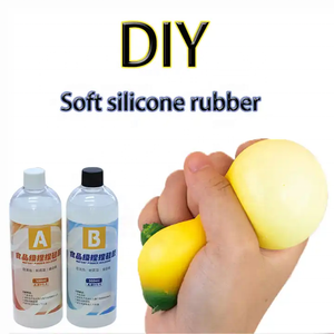 कला राहत तनाव उत्पाद तरल सिलिकॉन diy हाथ मोल्ड बिल्ली क्लैव अपघटन खिलौना घुटने टेकना रबर - Product Image 3