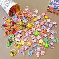 Ensemble de 50/100 bandeaux pour enfants, mignons, de couleur bonbon, petite taille, mini bandeaux pour le pouce, bandeaux de dessin animé mignons, accessoires pour cheveux