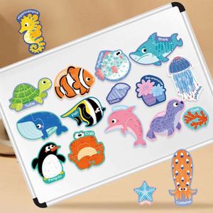 Cute Cartoon Sea Ocean <b>Animals</b> Magnetic Sticker Puzzle on Refrigerator Whiteboard Blackboard - Product Image 4