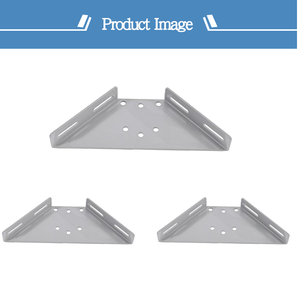 Pieza de conexión de esquina de cocina tradicional de acero inoxidable grueso <span class=keywords><strong>Triangular</strong></span> de seis agujeros, mesa de hierro en ángulo y fijación de silla - Product Image 4