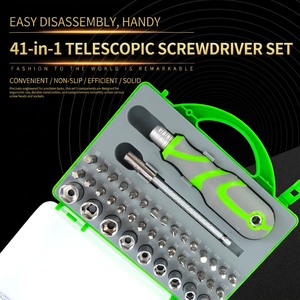 41 In 1 Extendable <b>Screwdriver</b> Set Multipurpose Phillips Bit Plastic Handle Interchangeable Bit Diy Tool Kit - Product Image 2